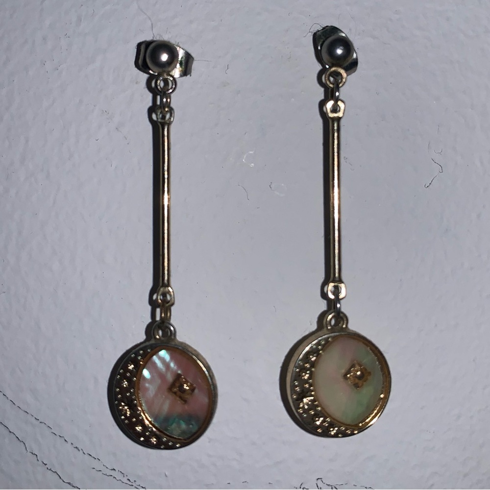 Elegant Gold and Silver Drop Earrings FREE with any item over 5$ (DM)